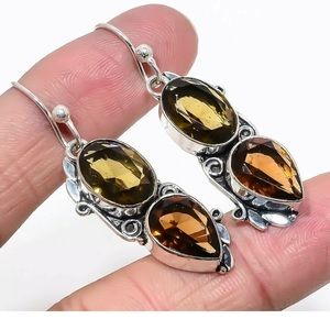 Smokey Quartz .925 Sterling Silver Earrings